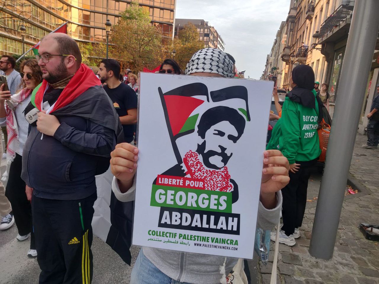 مسيرة دعم لفلسطين في بروكسل (3)